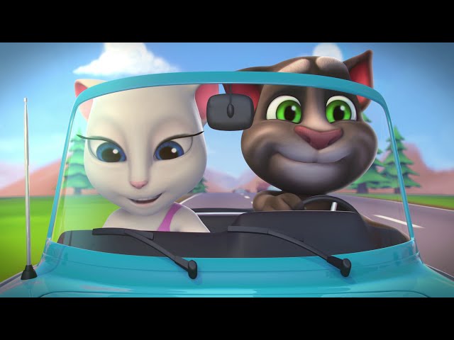 Hit the Road - Talking Tom Shorts Cartoon (Episode 20) class=