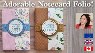Notecard Folio @thepamperedstamper