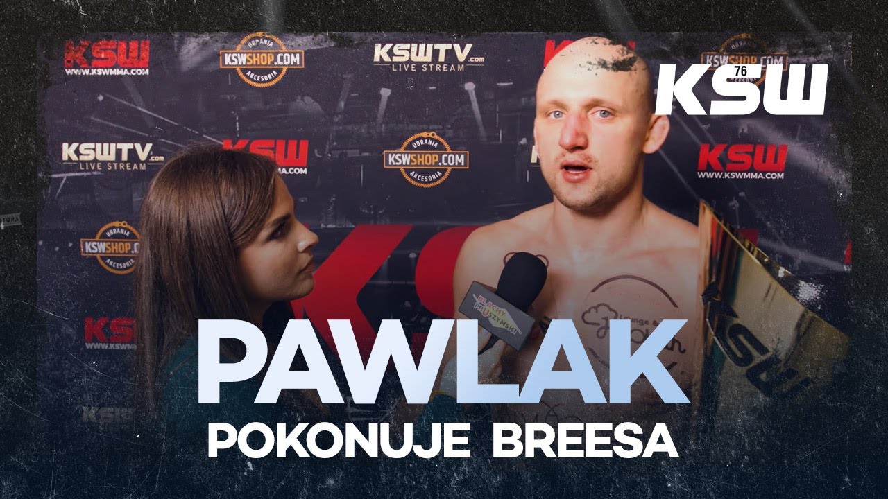 Pawlak pokonuje Breesa na KSW 76 Wywiad backstage