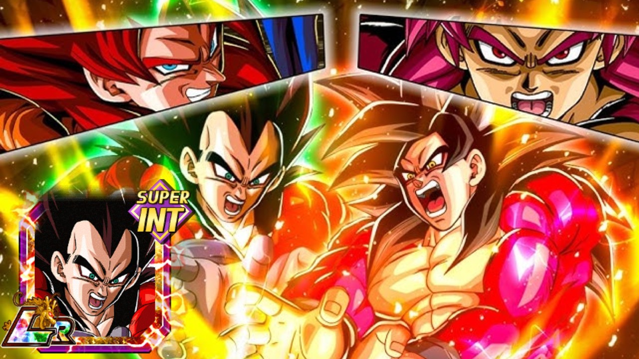GIANT APE POWER IS AN ELITE TEAM! INT LR SSJ4 VEGETA + SSJ4 GOKU  (DBZ - Dokkan Battle)