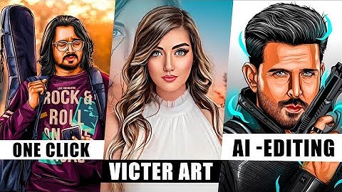 Create Victor Art Image Just One Click | Cartoon Photo Editing in mobile AI Avatar Photo Editing
