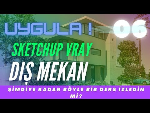 Sketchup Vray Dış Cephe Render Ayarları 06