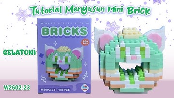 HOW TO MAKE A MINI LEGO BRICKS NANO BLOCKS MAKE A WISE LIFE DONUT SERIES W2602-23 GELATONI
