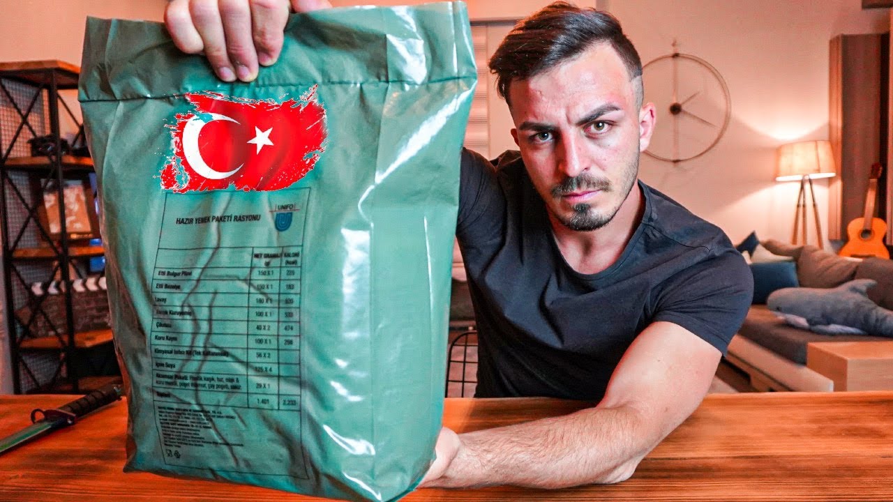 Turk Askeri Yemeklerini Denedim Turkish Mre Youtube Trendler Canta Askeri