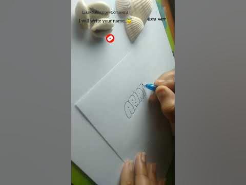 How to write ARIANNA in bubble letters #tutorial #shorts #fyp - YouTube