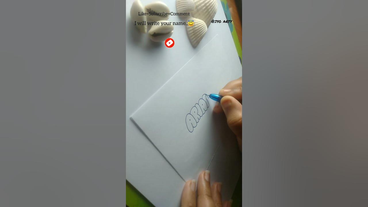 How to write ARIANNA in bubble letters #tutorial #shorts #fyp - YouTube