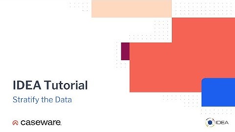 Stratify the Data | IDEA 12 Tutorial (EN)