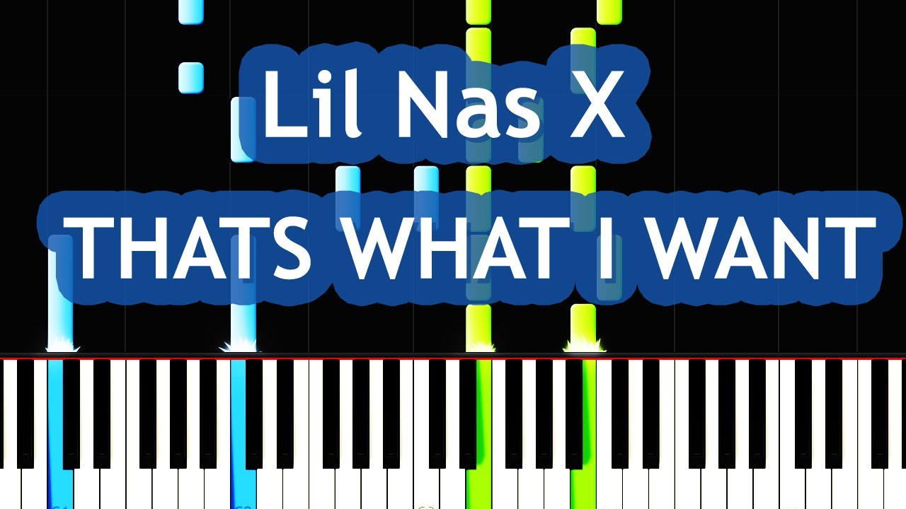 Lil Nas X - THATS WHAT I WANT Piano Tutorial