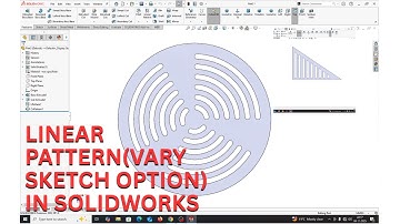 LINEAIR PATROON (VARIEERT DE SCHETSOPTIE) IN SOLIDWORKS.