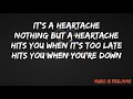 Rod Stewart - It's a heartache (Lyrics)