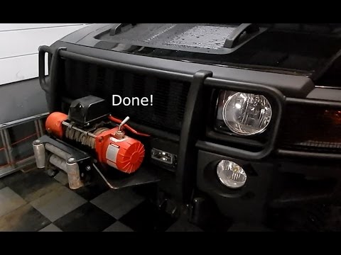 How To Install a Winch on Hummer H3 using HighMount