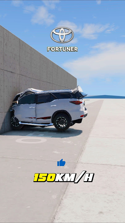 Fortuner Damage Test 🤯⚡🏎️ #beamngdrive #fortuner #toyota
