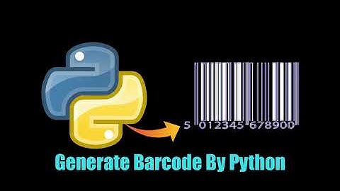 How To Generate A  Barcode Using Python Python-barcode Library
