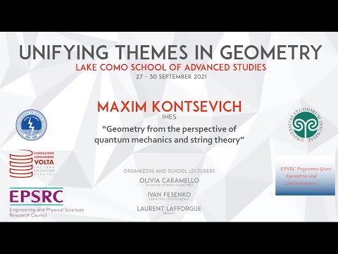 Maxim Kontsevich: “Geometry