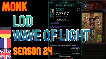 LOD WoL Monk for T16 and G91 farming - Diablo 3 Season 24