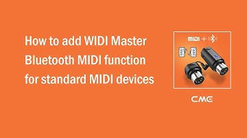 How to add WIDI Master Bluetooth MIDI function for standard MIDI devices
