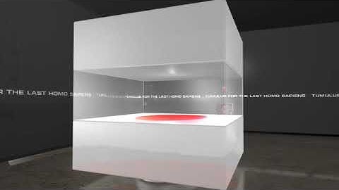 Tumulus for the last HOMO SAPIENS_ Videosculpture.   ALFREDO COLUNGA