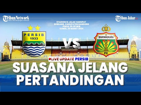 🟦SUASANA STADION SI JALAK HARUPAT, Pertandingan PERSIB BANDUNG VS BHAYANGKARA FC | Pekan ke-30