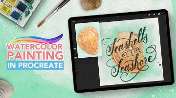 Paint a watercolor seashell in Procreate