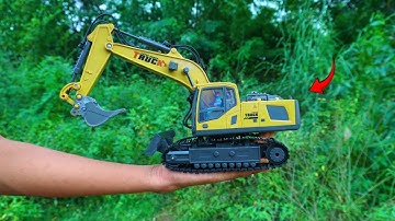 Unboxing Fully  Functional mini remote Control Excavator Toy ||  &  How it Working