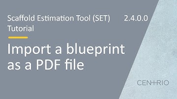 Scaffold Estimation Tool (SET) | PDF (Blueprint) Import (EN)