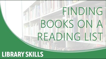 Finding Books on a Reading List