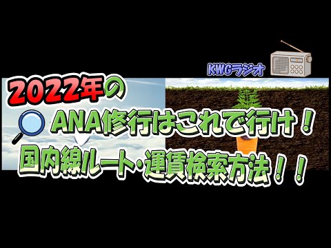 【第62回-211102】2022年のANA修行はこれで行け！国内線ルート・運賃検索方法！！