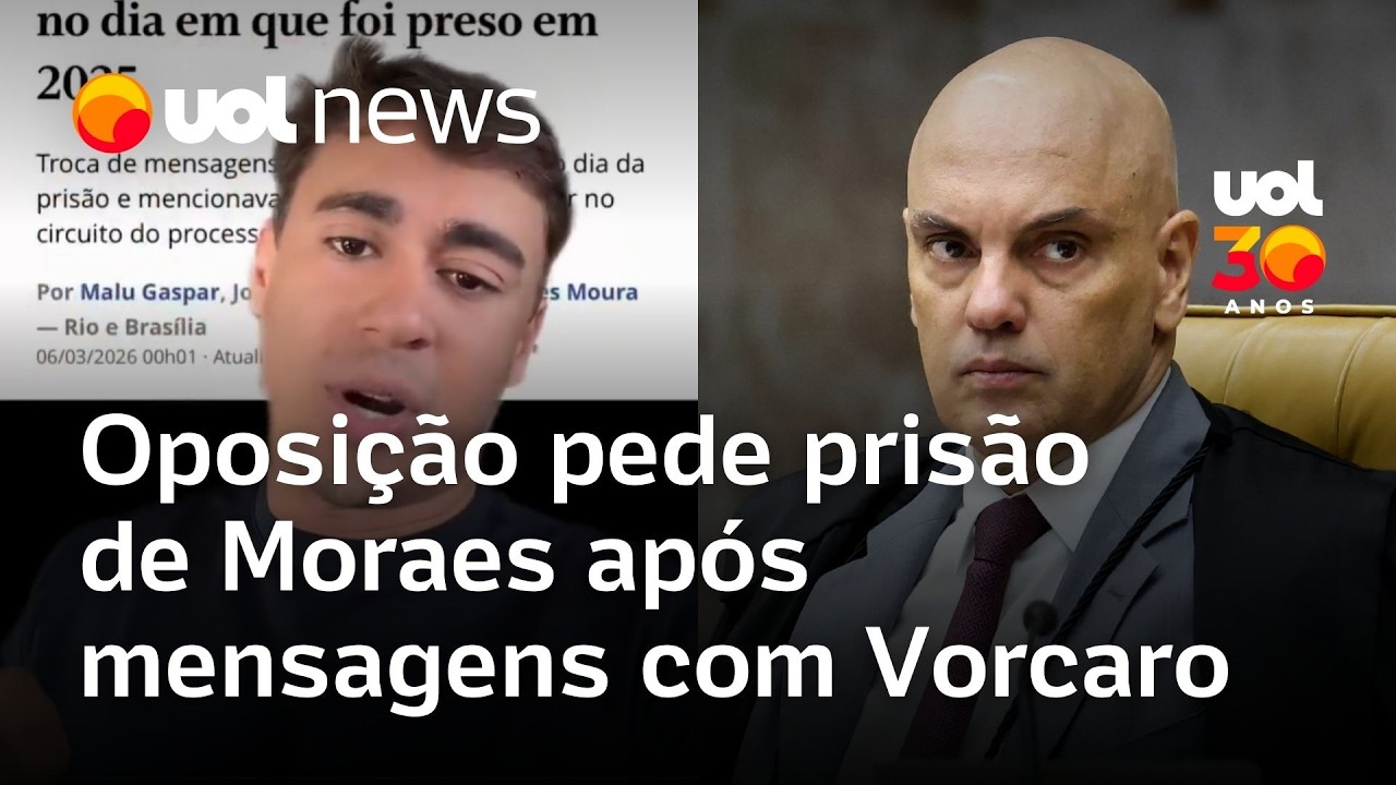 Oposição pede prisão de Moraes, e cresce pressão sobre STF após mensagens com Vorcaro