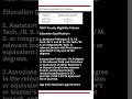netaji subhas university of technology | nsut faculty assistant professor recruitment 2025 #viral
