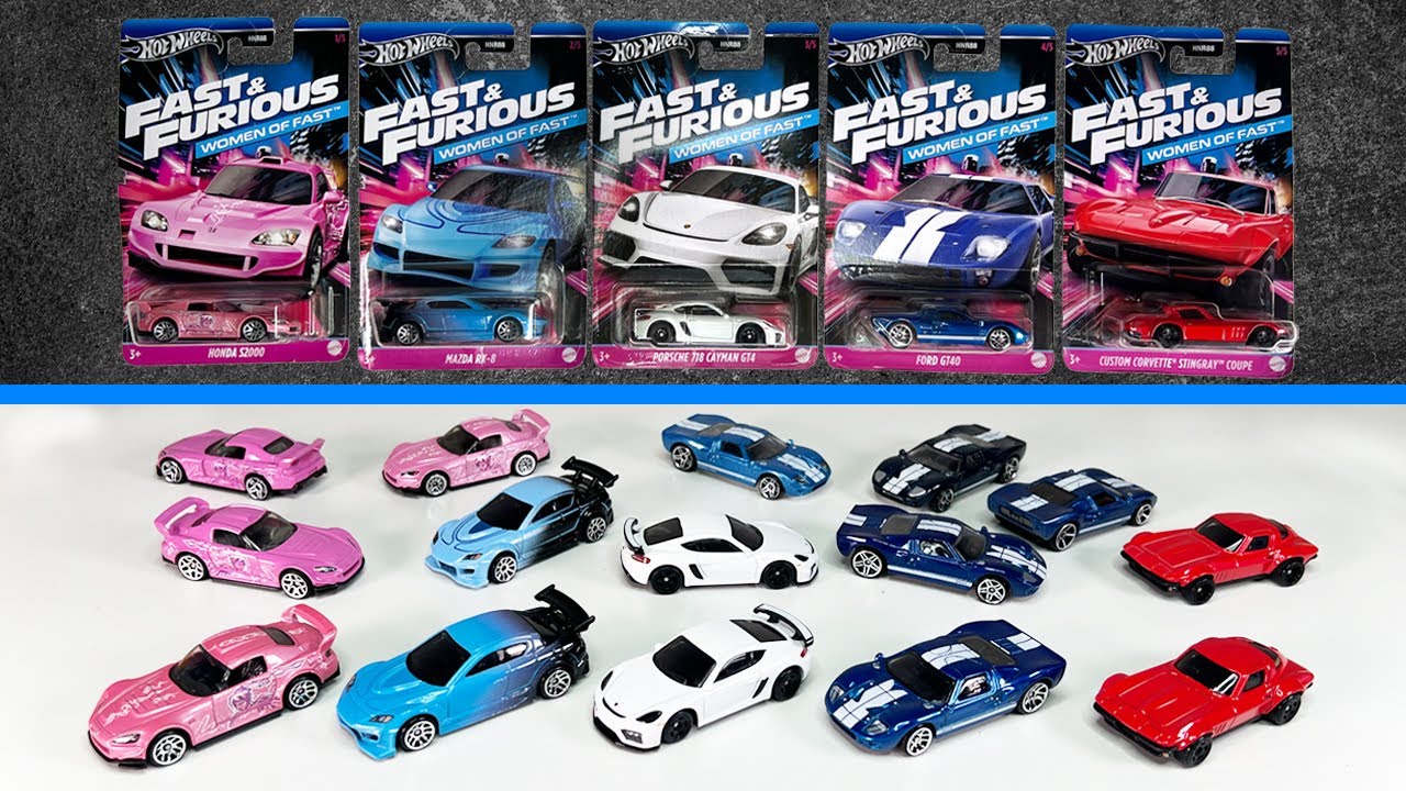 ホットウィール ファスト＆フューリアス women of fast 5台セット 2024 Hot Wheels Women of Fast - New Silver Line Fast & Furious 5