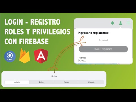 Login, registro, manejo de perfiles y privilegios en firebase