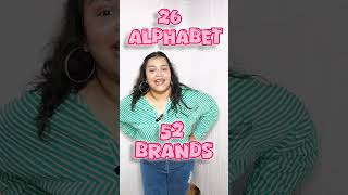 A to Z Brand Hunt | Fashion • Beauty • Lifestyle Series 🔠 ✨ #youtubeshorts #ytshorts #shorts