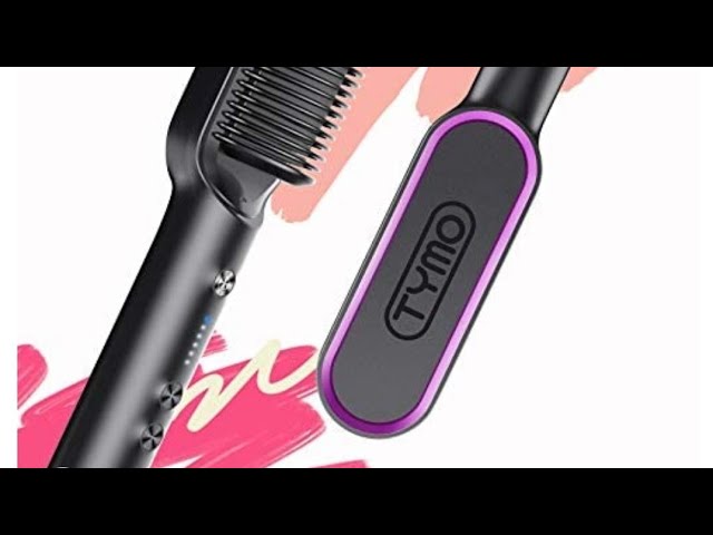 TYMO Ring Hair Straightening Comb w/ Glove, 2 Clips, Brush and