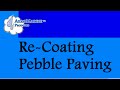 Recoating pebble paving with epoxy resin by aeromarine products