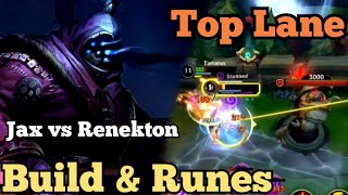 Jax vs Renekton - Wild Rift 5.1 || Baron Lane Ranked Build & Runes