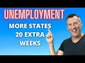 NEW STATES 20 Extra Weeks Retroactive Unemployment Benefits Dec Deadline Unemployment Update PUA