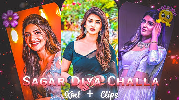 Sagar Diya Challa Sreeleela Edit || Ae Inspired Xml Preset || New Alight Motion Xml Preset ||