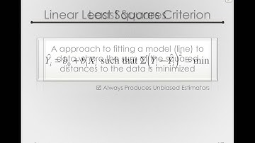Least Squares (Module 3 1 3)