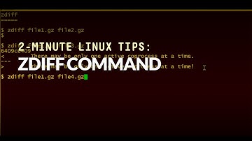 How to use the zdiff command
