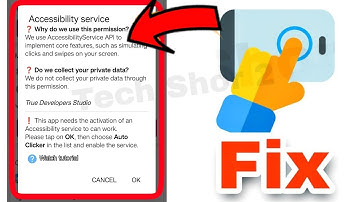 Auto Clicker App Fix Accessibility Service Problem Solve 100% In Android Phone