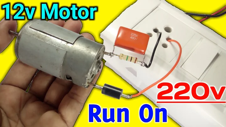 How to run 12v dc motor on 220v || How to connect 12v fan to 220v