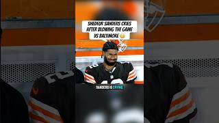 Shedeur Sanders Cries On The Bench After Cleveland Browns Lose To The Baltimore Ravens