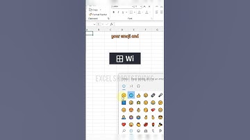 Emojis Tricks in excel sheet #emoji #tricks #excel #youtubeshorts  #excelshortstricks