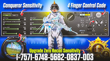 Bgmi 4.1 Update Sensitivity 🔴 | Bgmi Sensitivity Settings All Devices Worked | 4 Finger Claw code !
