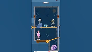 Pull Him Up Game || Save The Money level 34 || #pullthepin #game #shorts #virel #trendingsong