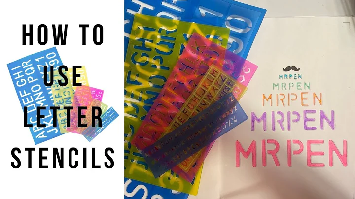 How to Use Letter Stencils