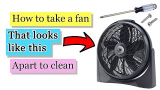How to take cyclone fan by lasko apart to clean