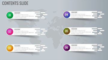 Create 6 Step 3D Shadow effect infographic/Content Slide/Powerpoint Presentation/Free PPT