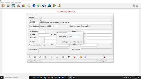 Proceso Básico Operativo ERP Macro Pro: Alta Proveedor