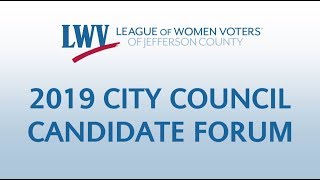 2019 Arvada City Council Candidate Forum